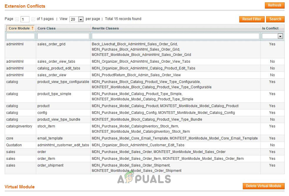 Perform a Conflict Test on Magento