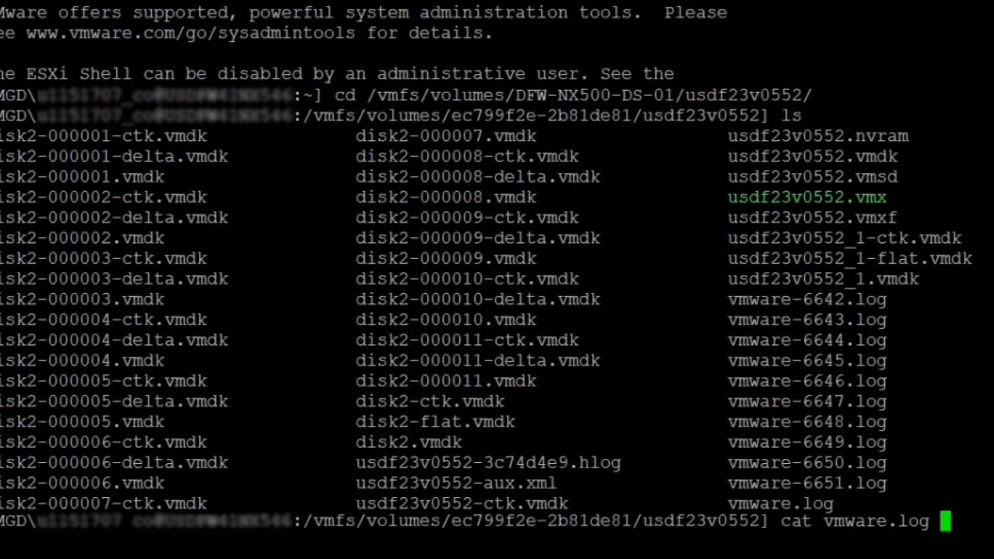 Putty Terminal displaying the 'cat' command.