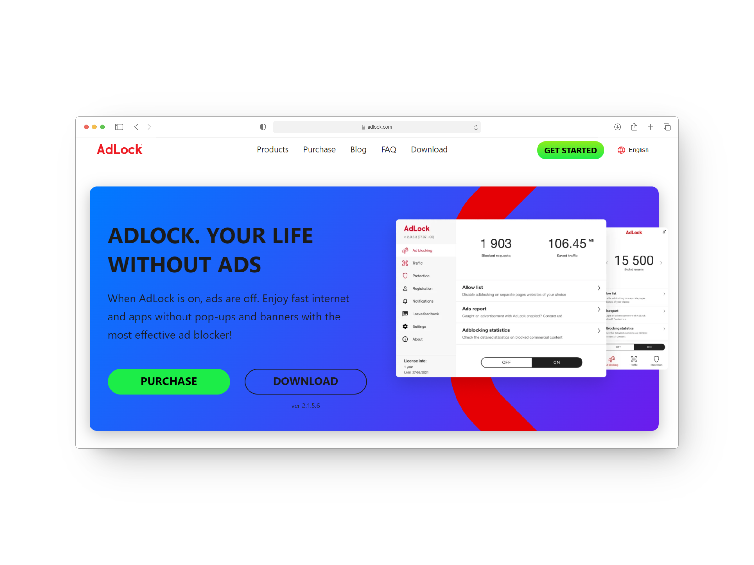 AdLock website